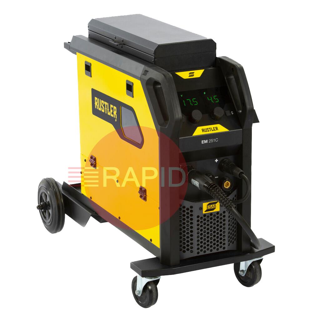 0448250880  ESAB Rustler EM 251C Compact MIG Inverter Welder Package - 230v, 1ph